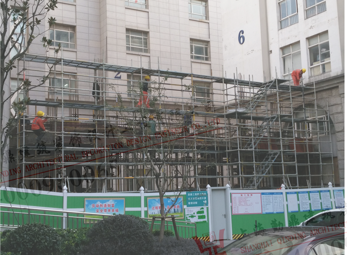 普陀中心医院走廊改造